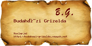 Budaházi Grizelda névjegykártya